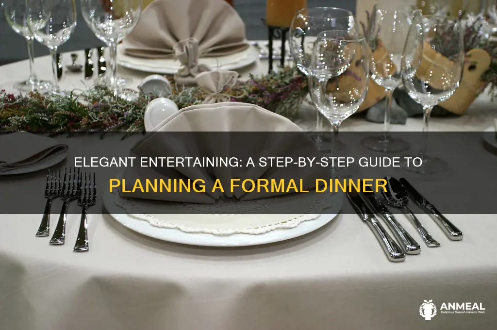 how to plan a formal dinner