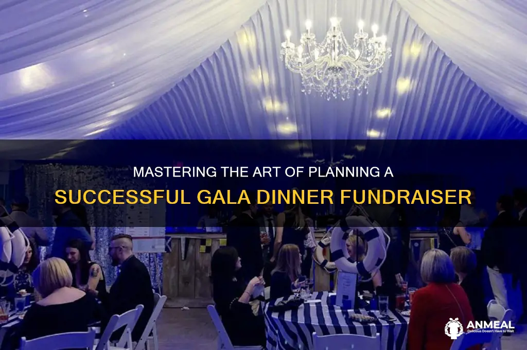how to plan a gala dinner fundraiser
