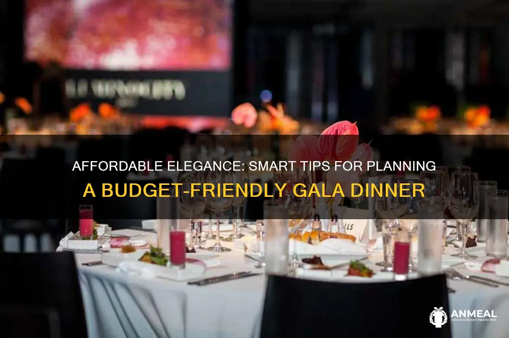 how to plan a gala dinner on a budget