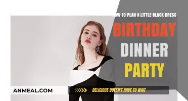 Elegant Little Black Dress Birthday Dinner Party Planning Guide