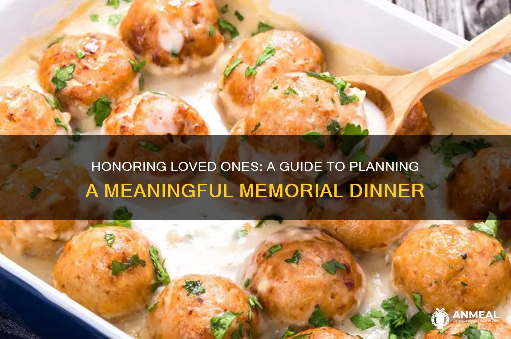 how to plan a memorial dinner