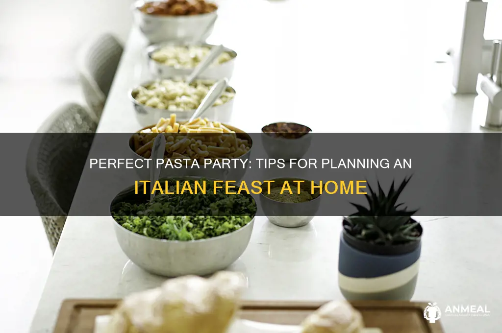 how to plan a pasta dinner