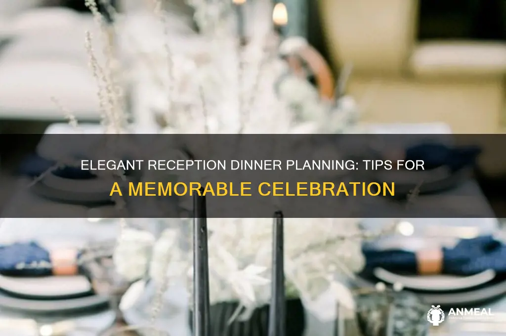 how to plan a reception dinner