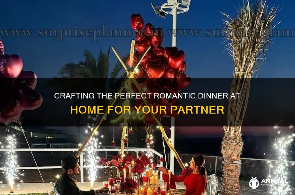 how to plan a romantic dinner at home for her