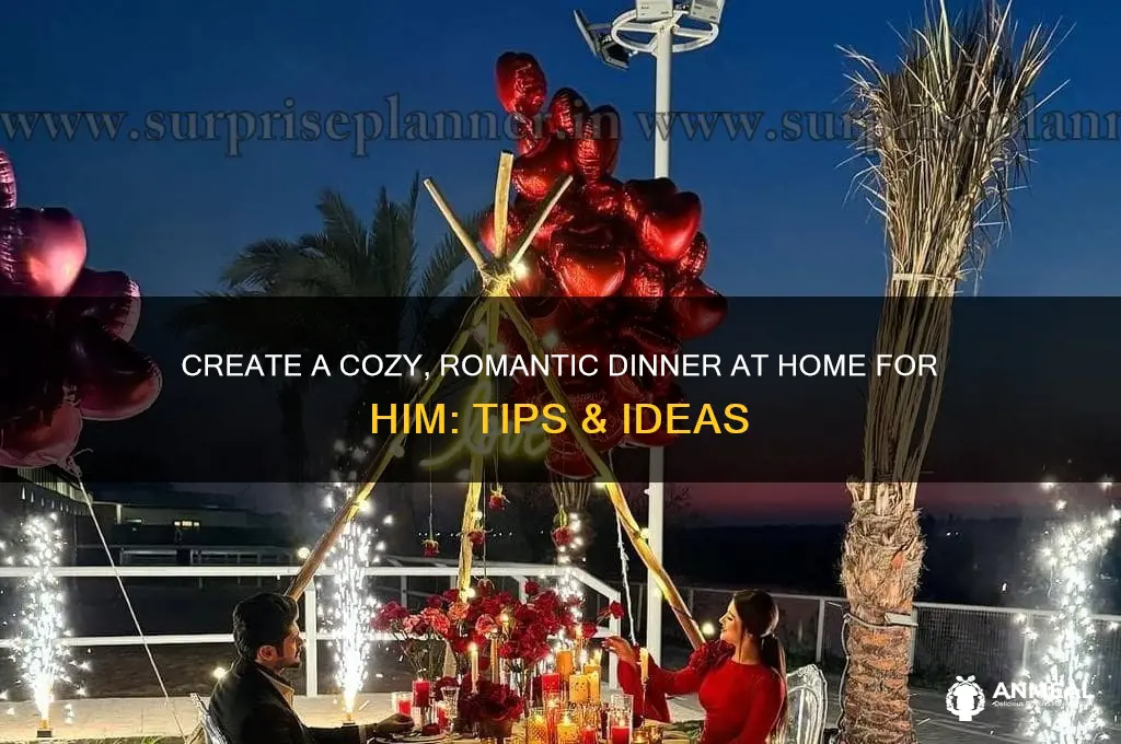 how to plan a romantic dinner at home for him