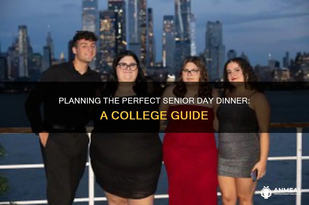how to plan a senior day dinner college