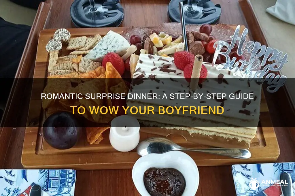 how to plan a surprise dinner for boyfriend