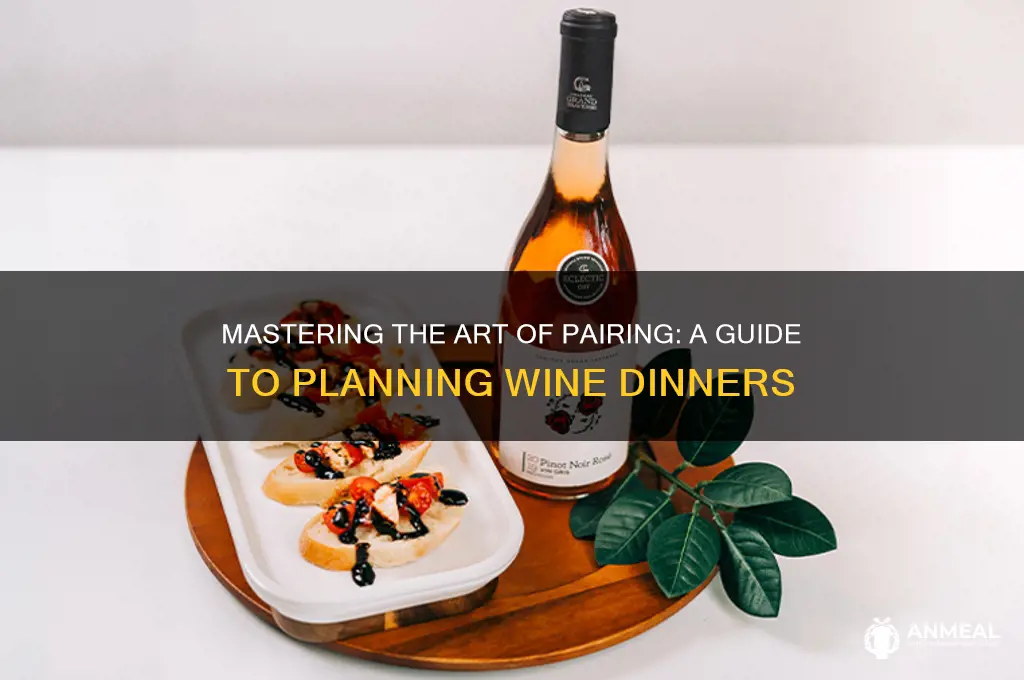 how to plan a wine dinner