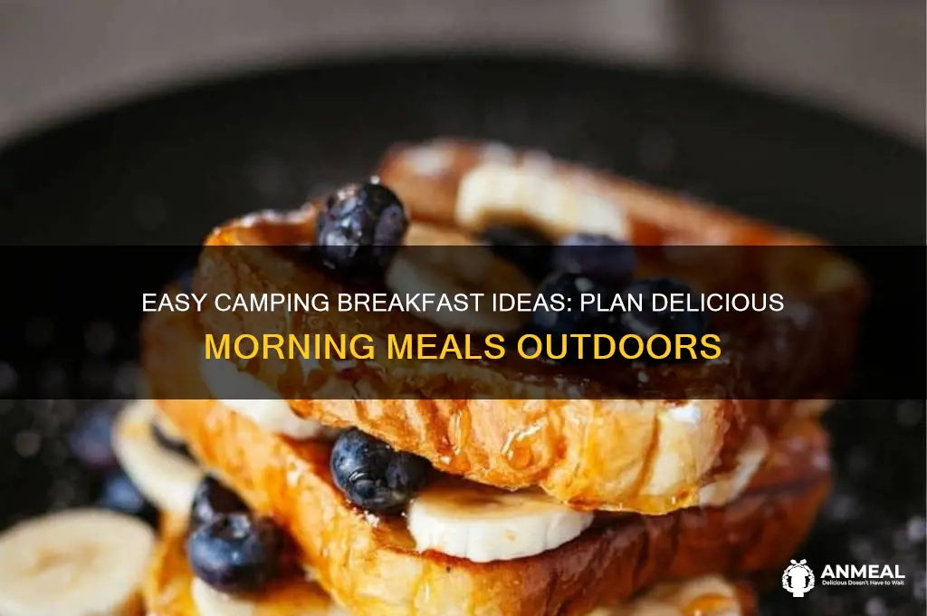 how to plan camping breakfasts