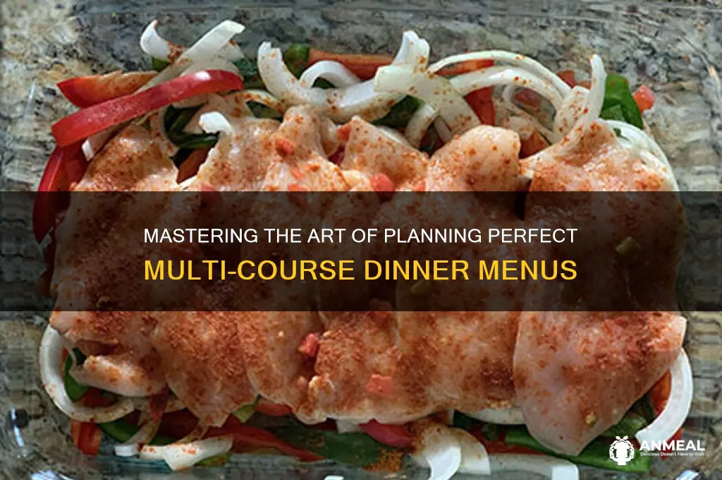 how to plan dinner courses