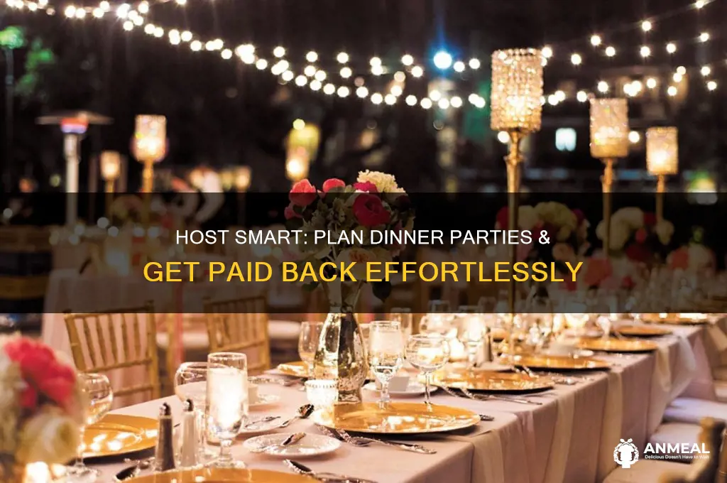 how to plan dinner parties and get paid back