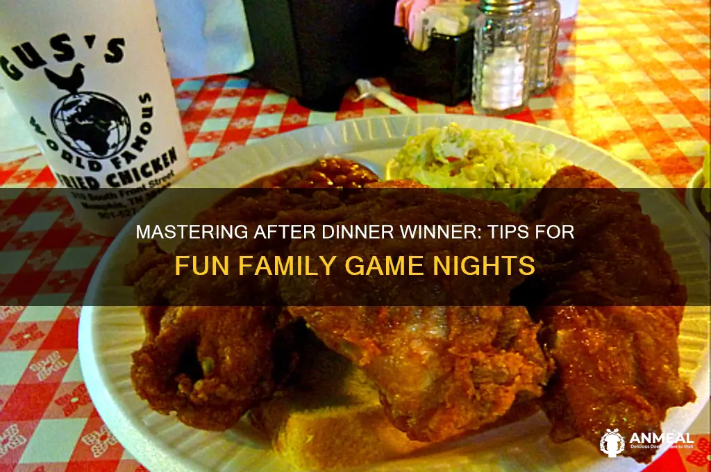 how to play after dinner winner
