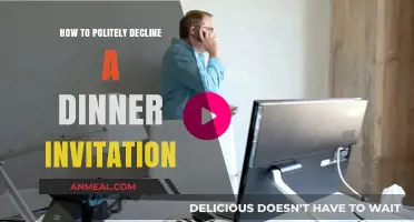 Gracefully Declining Dinner Invitations: Polite Ways to Say No