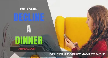 Gracefully Saying No: A Guide to Declining Dinner Invitations Politely