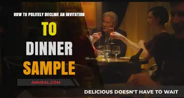 Gracefully Declining Dinner Invitations: Polite Responses and Sample Phrases