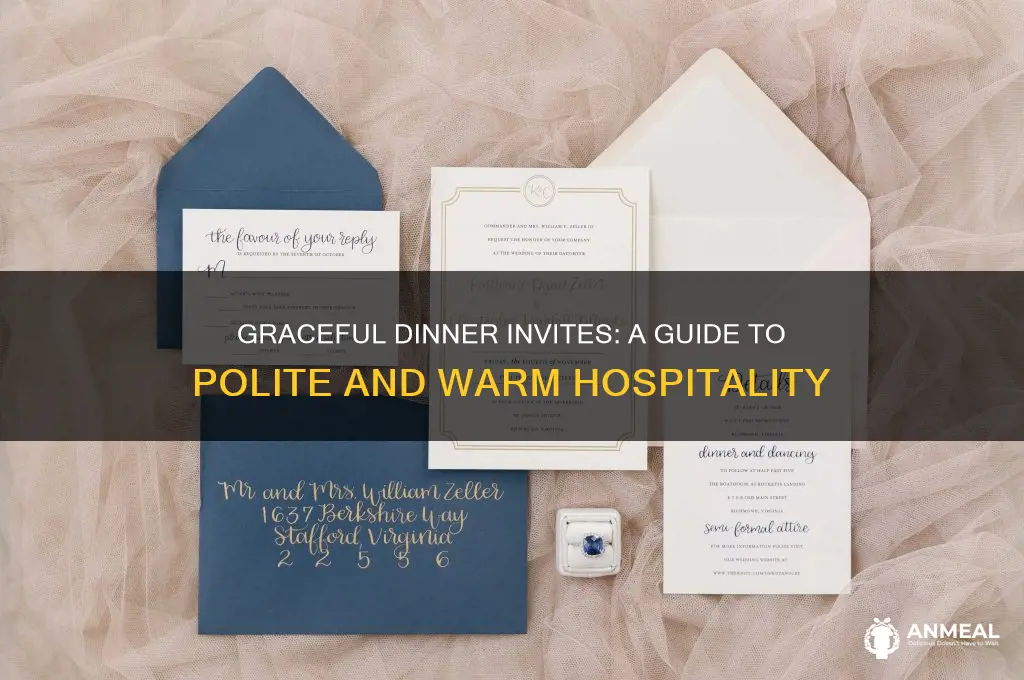 how to politely invite someone out to dinner