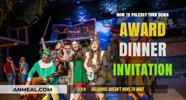Gracefully Declining an Award Dinner Invitation: A Guide to Polite Refusals