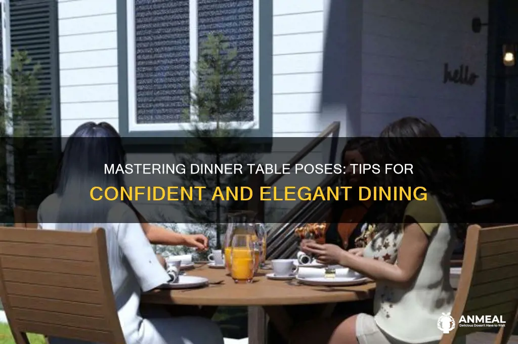 how to pose at dinner table