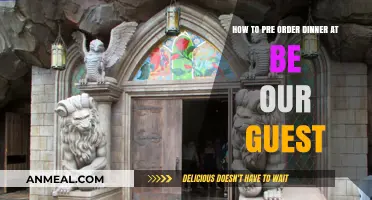 Pre-Order Dinner at Be Our Guest: A Step-by-Step Guide