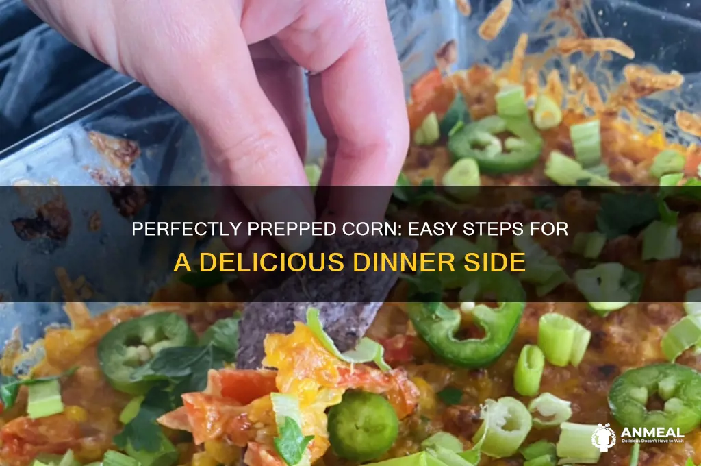 how to premake corn for a dinner
