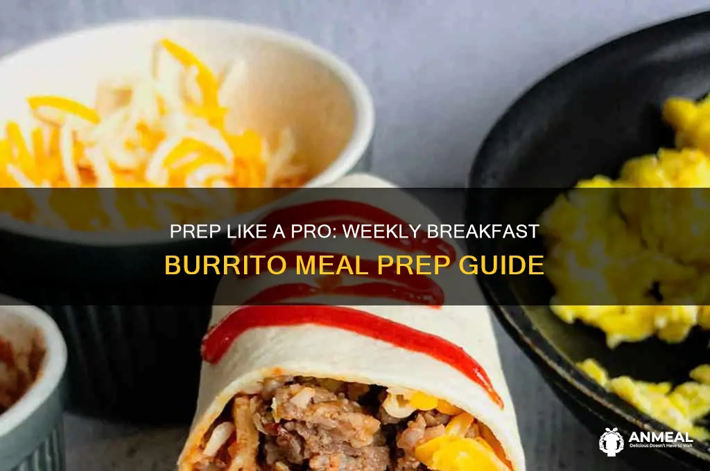 how to prep breakfast burritos for the week