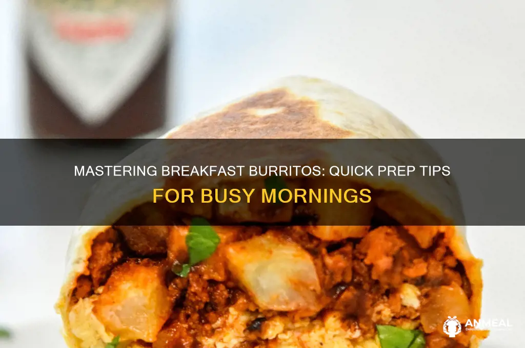 how to prep breakfast burritos