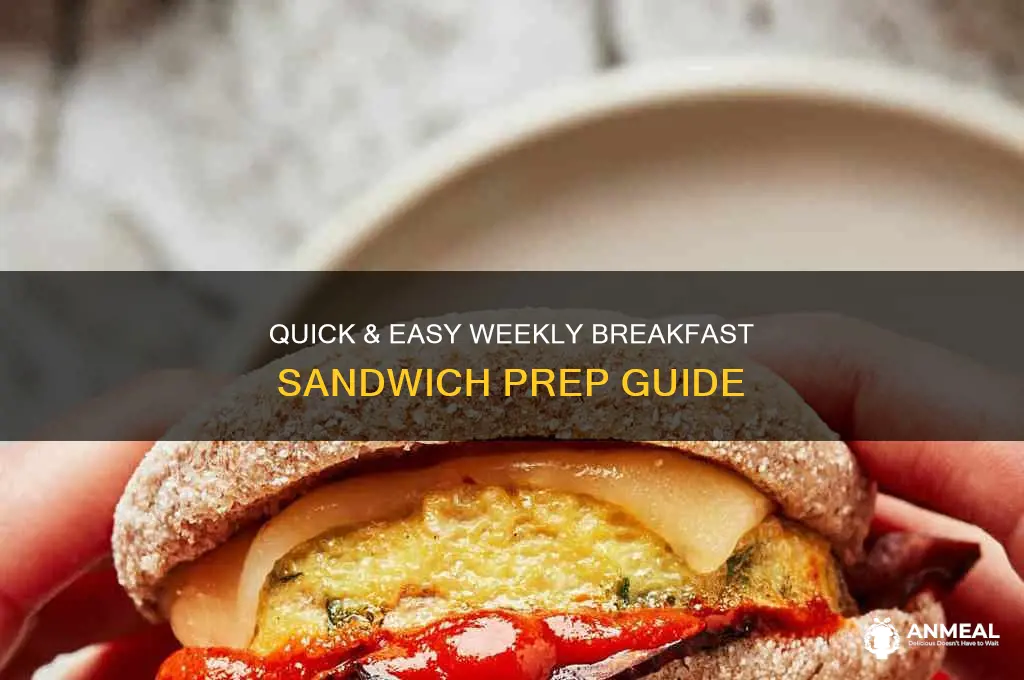 how to prep breakfast sandwiches for the week