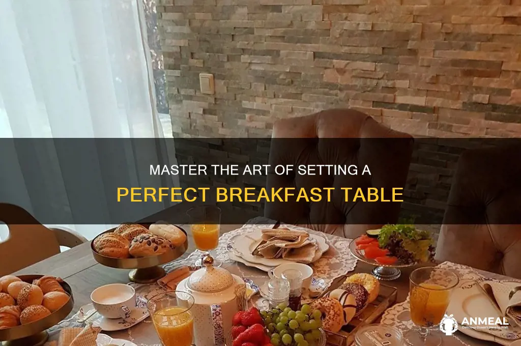how to prepare a breakfast table