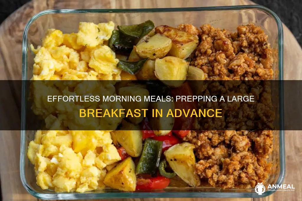 how to prepare a large breakfast in advance