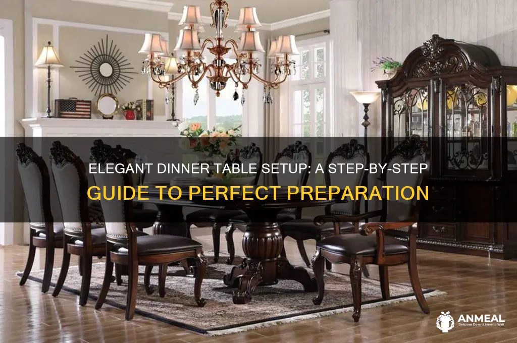 how to prepare a table for dinner