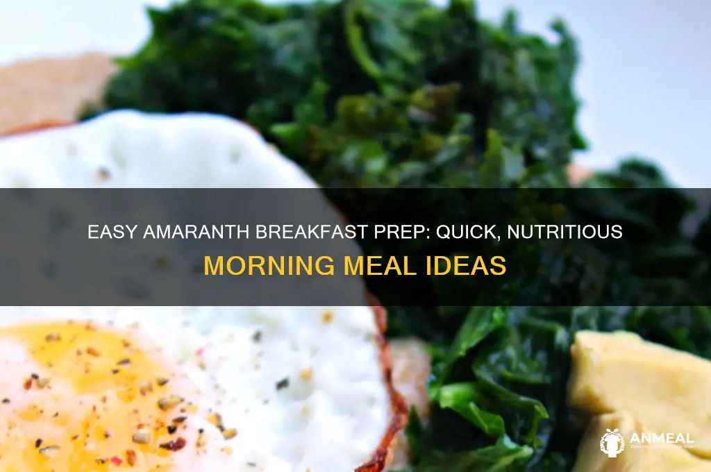 how to prepare amaranth for breakfast