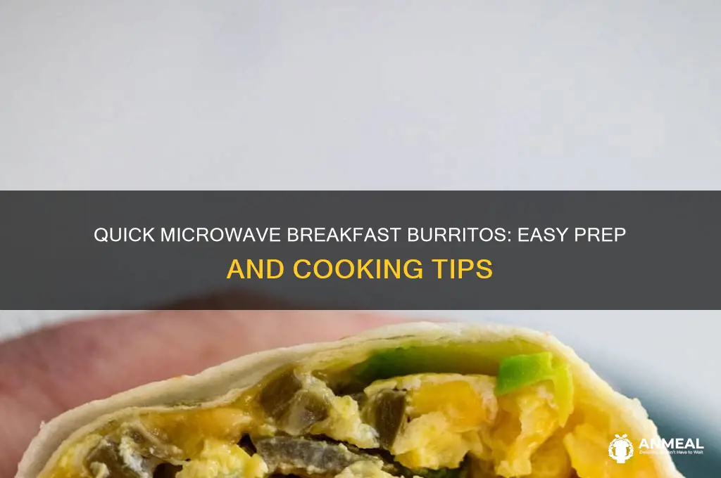 how to prepare breakfast burritos for microwave