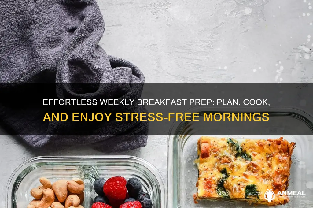 how to prepare breakfast for the week