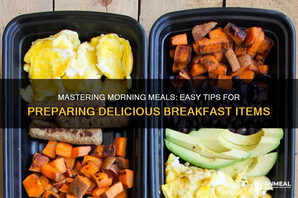 how to prepare breakfast items