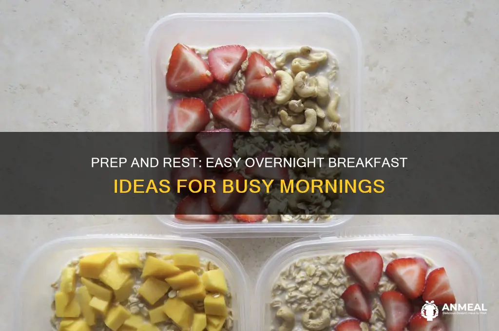 how to prepare breakfast the night before
