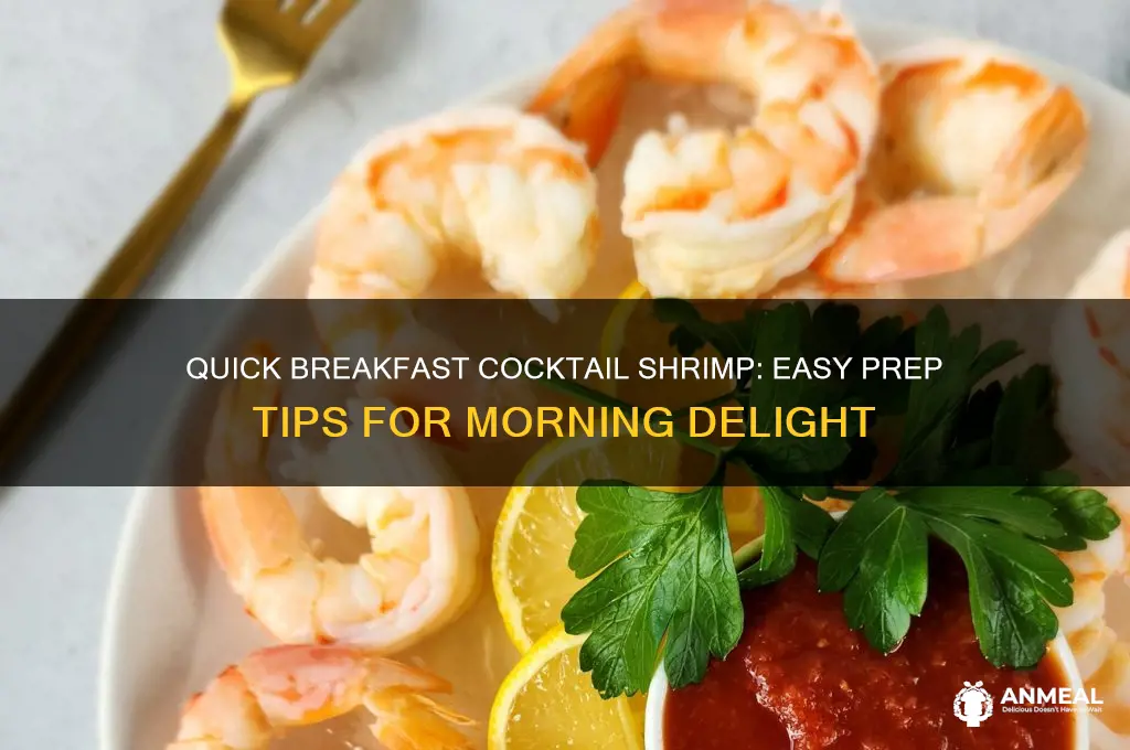 how to prepare cocktail shrimp for breakfast