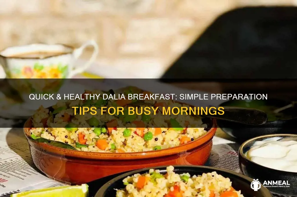 how to prepare dalia for breakfast