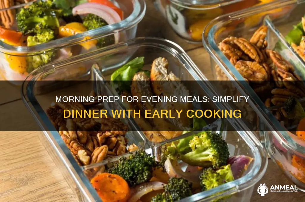 how to prepare dinner in the morning