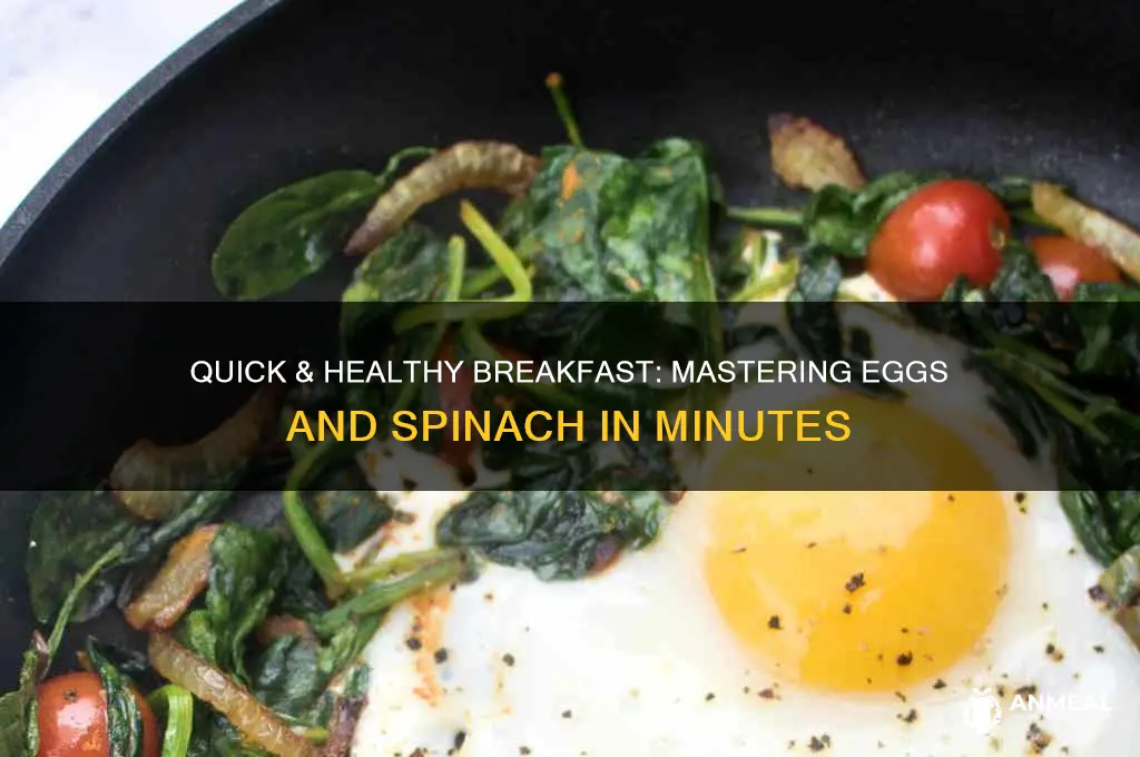 how to prepare eggs and spinach for breakfast
