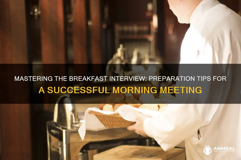 how to prepare for a breakfast interview