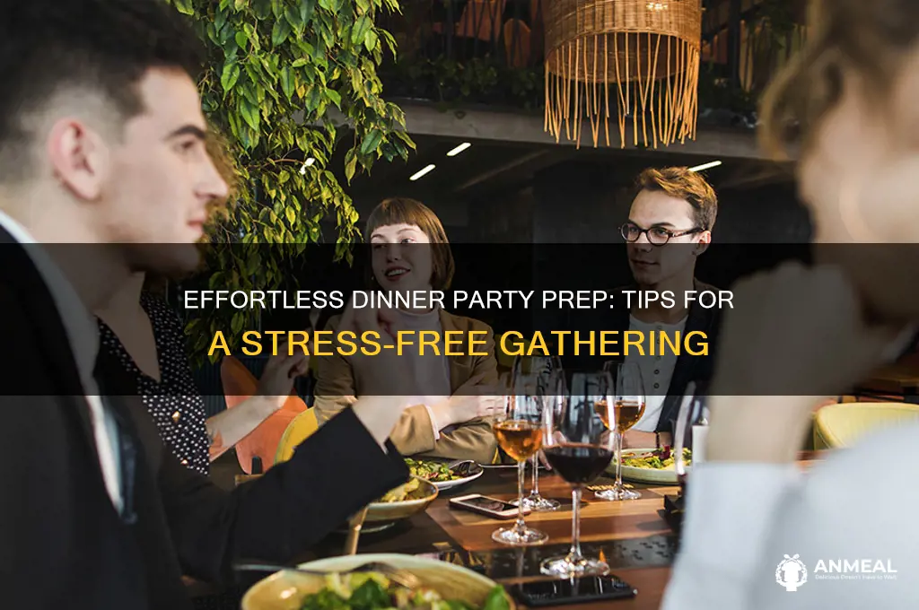 how to prepare for a dinner party