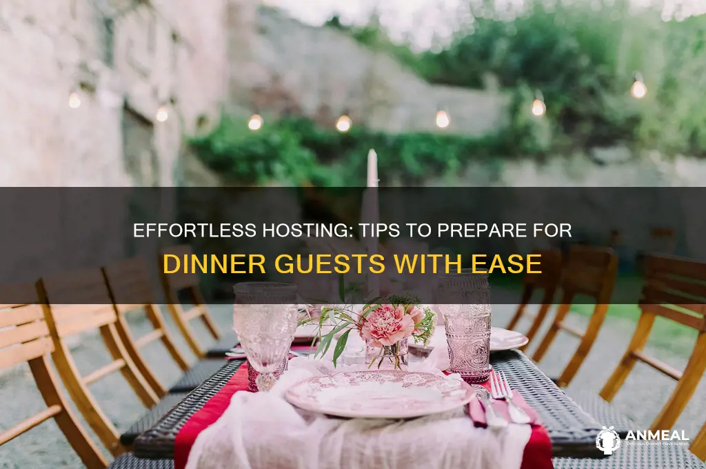 how to prepare for dinner guests