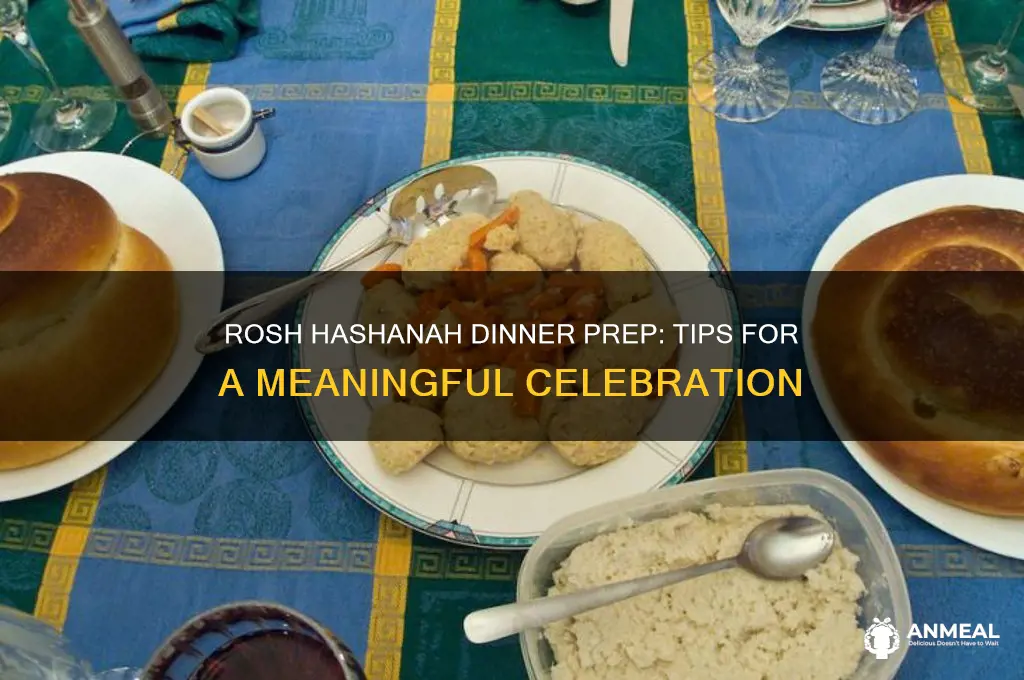 how to prepare for rosh hashanah dinner
