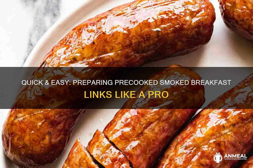 how to prepare precooked smoked breakfast links