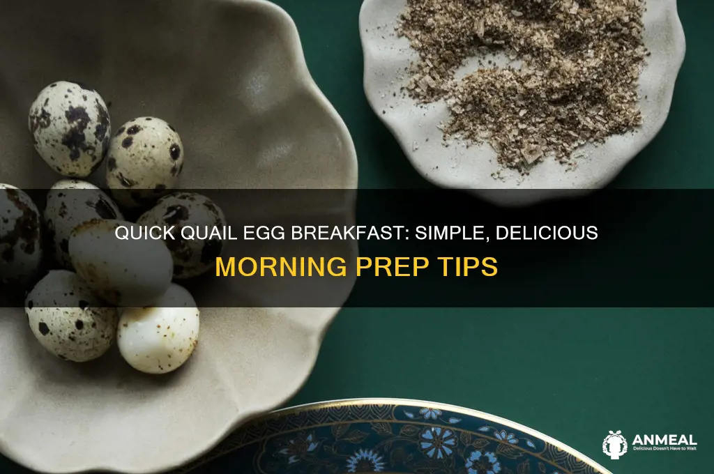 how to prepare quail eggs for breakfast