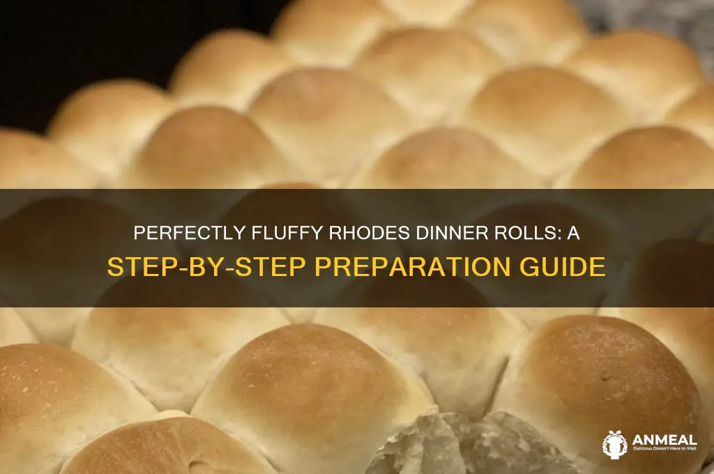 how to prepare rhodes dinner rolls