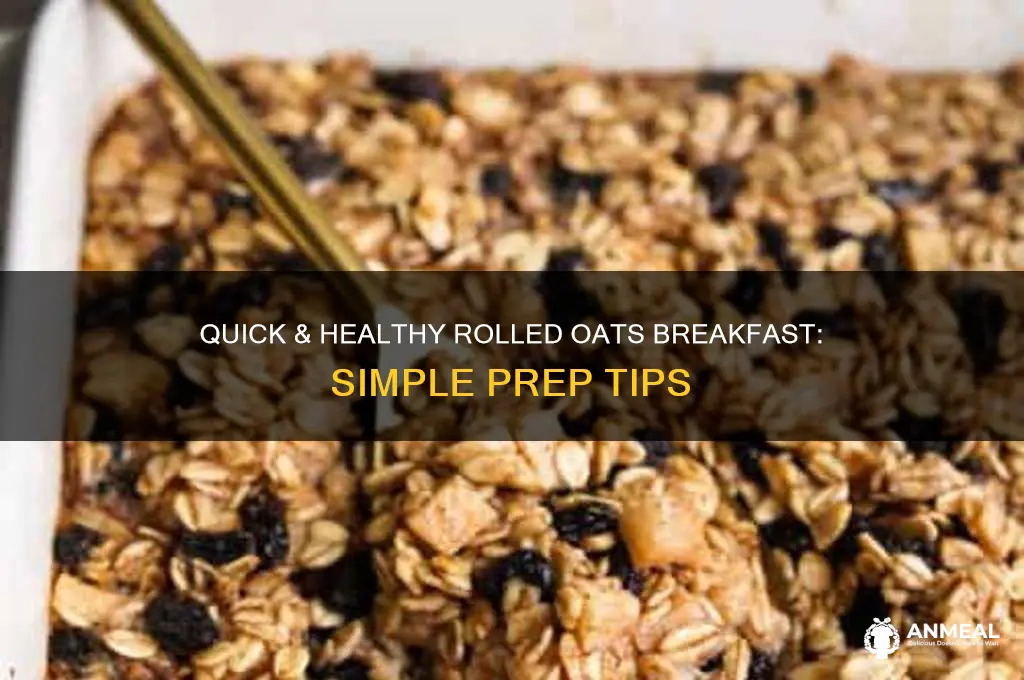 how to prepare rolled oats for breakfast