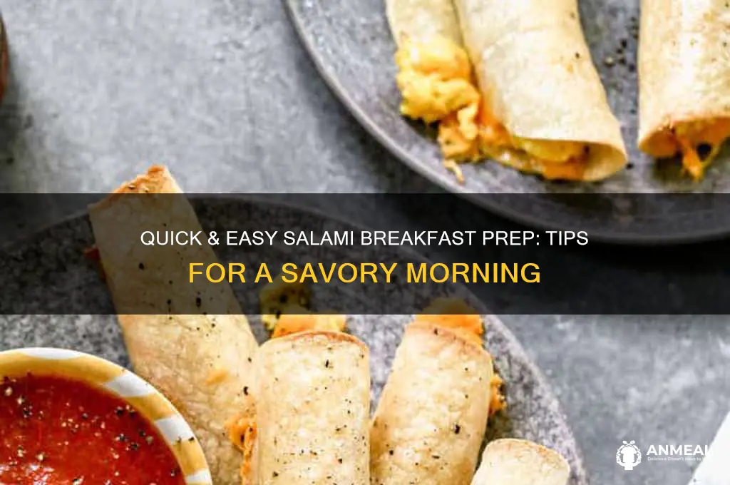 how to prepare salami for breakfast