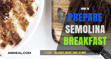 Quick & Easy Semolina Breakfast: Simple Steps for a Nutritious Start