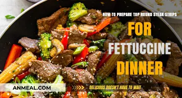 Perfect Top Round Steak Strips for Your Fettuccine Dinner Prep